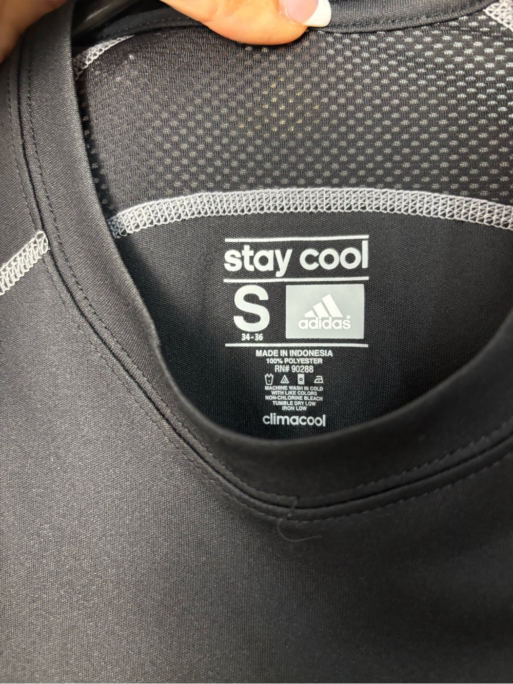 Adidas Black Climacool shirt Size Small